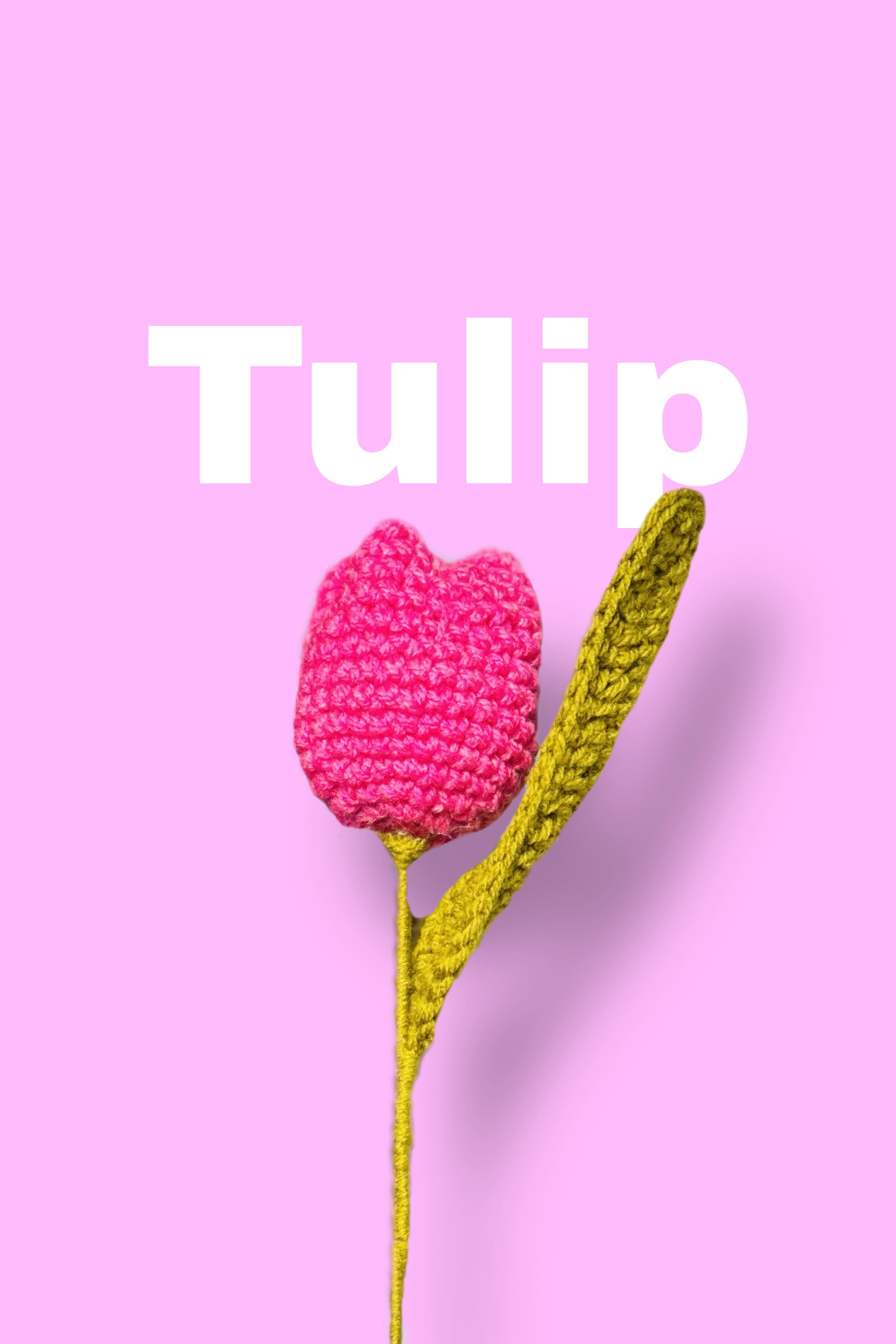 Tulip — handmade crochet flower